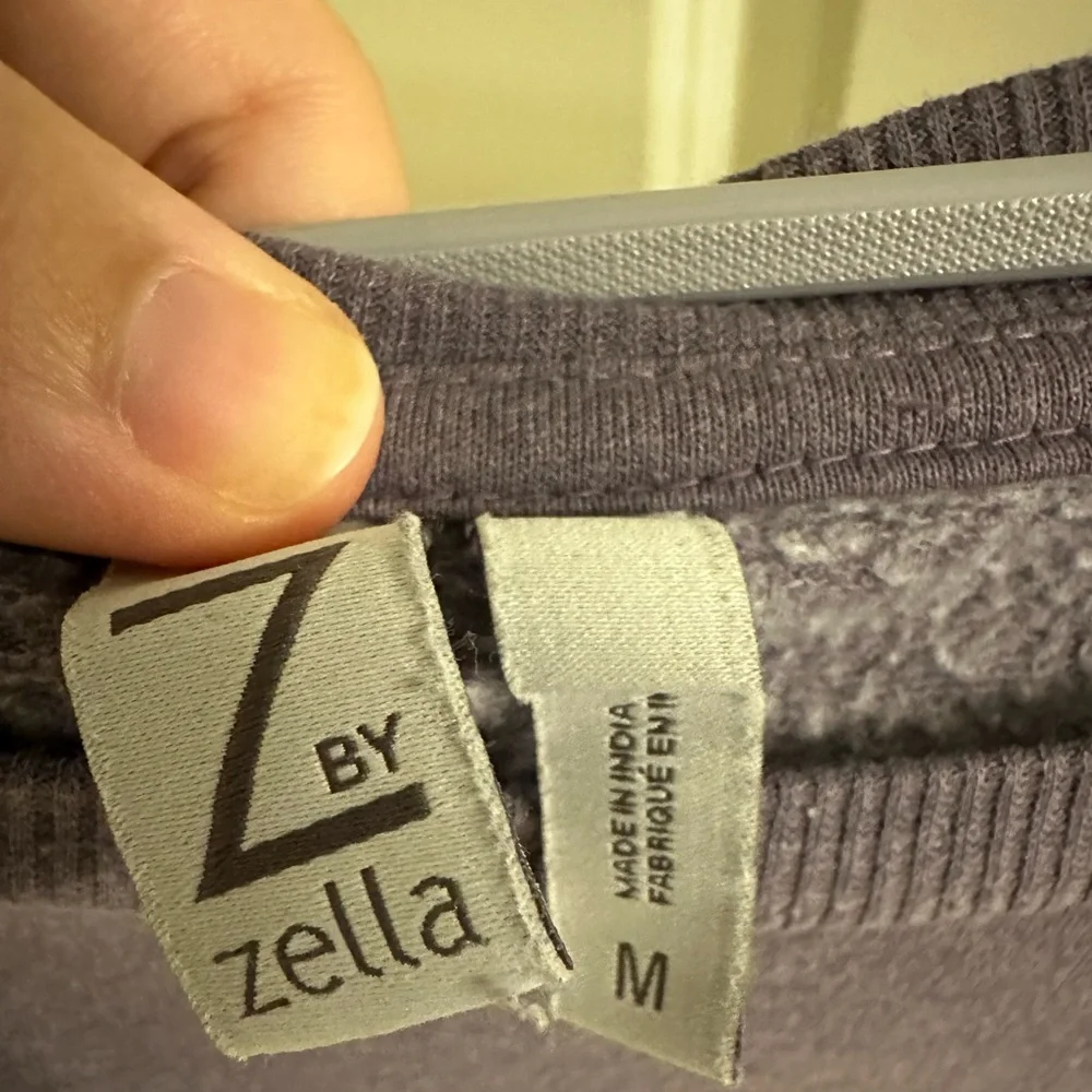 Z BY ZELLA Welina Maternity Pullover Sweatshirt Purple Mulled Medium